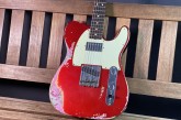 Fender Custom Shop Ltd Edition 1960 Telecaster Heavy Relic Aged Candy Apple Red over Pink Paisley-12.jpg